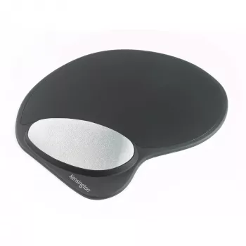 Alfombrilla de ratón Kensington Memory Gel con reposamuñecas integrado – Negro/Gris