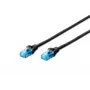 DIGITUS cable de parcheo - Cat 5e - U-UTP - Snagless - 3 m - negro
