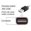GEMBIRD cable USB 2.0 AM a Micro-USB de doble cara, 1 m - negro