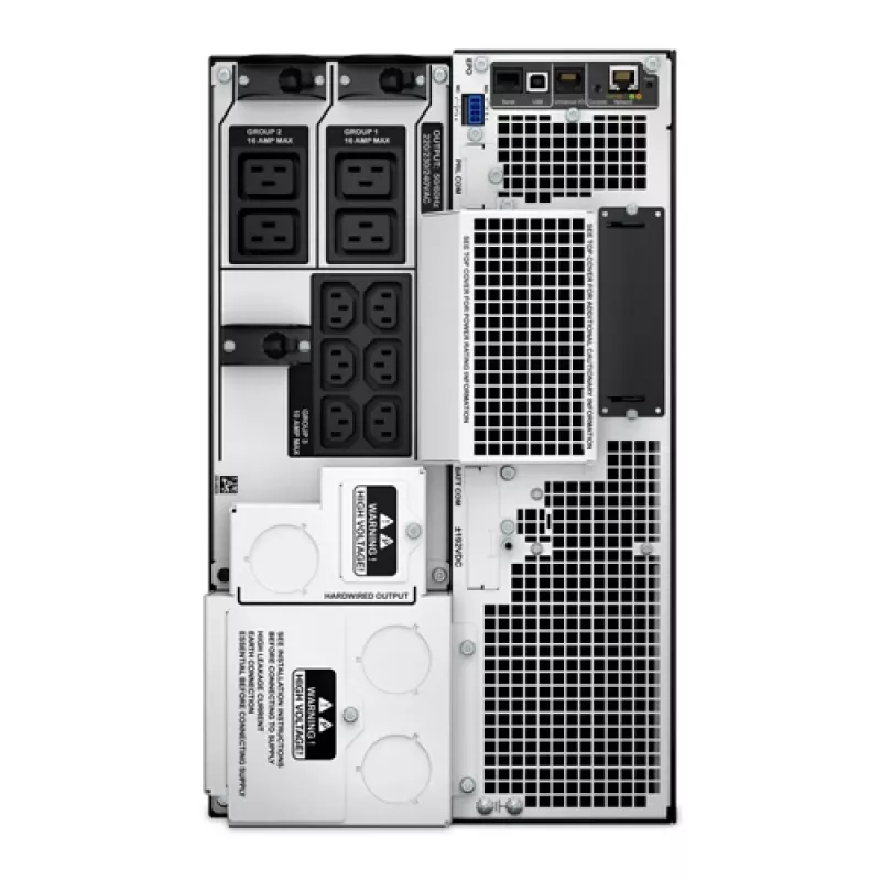 APC Smart-UPS On-Line, 10kVA/10kW, Torre, 230V/400V, 6x C13+4x C19 salidas IEC, tarjeta de red+SmartSlot, autonomía extendida, sin kit de raíles