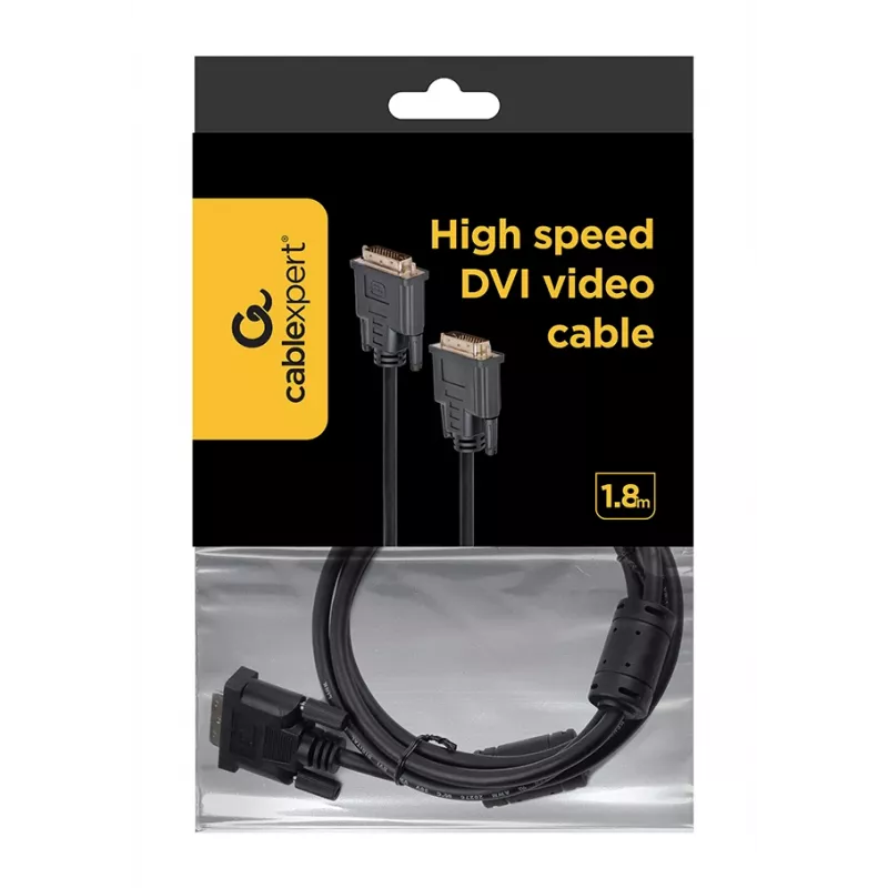 GEMBIRD Cable DVI-D a DVI-D 2,0 m moldeado con tornillos largos (envase a granel)