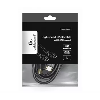 GEMBIRD Cable HDMI de alta velocidad con Ethernet - Serie Select 1 m