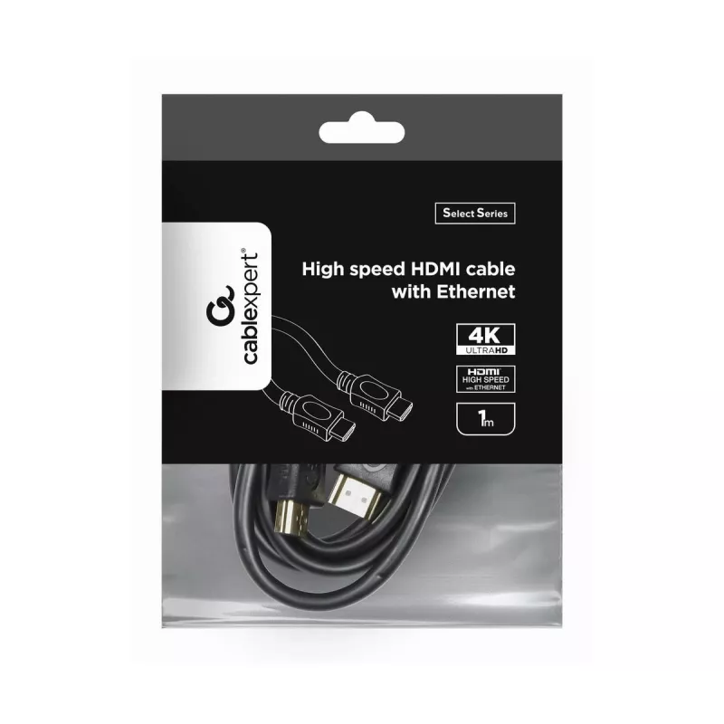 GEMBIRD Cable HDMI de alta velocidad con Ethernet - Serie Select 1 m