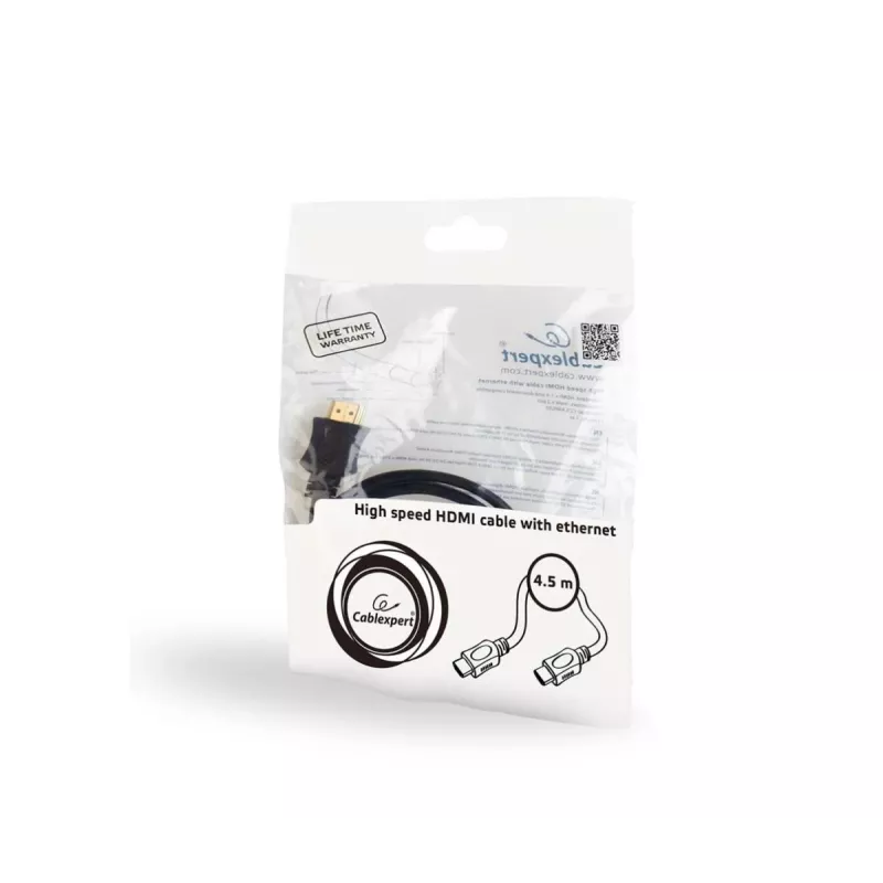 GEMBIRD Cable HDMI de alta velocidad con Ethernet - Serie Select, 4,5 m