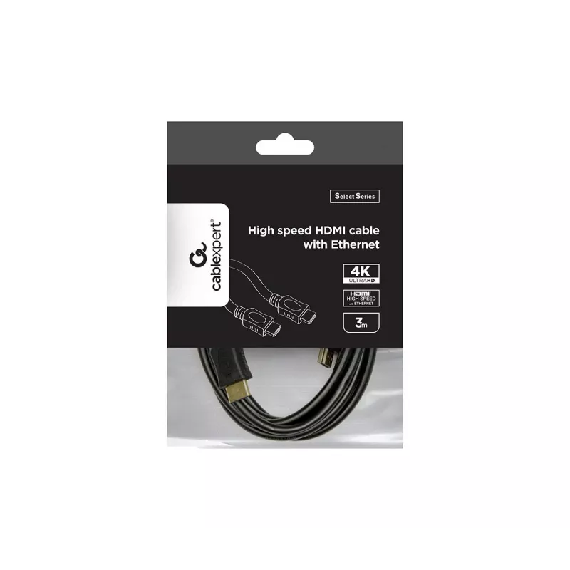 GEMBIRD Cable HDMI de alta velocidad con Ethernet - Serie Select, 4,5 m