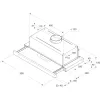 Whirlpool AKR 6390/1 IX campana semi integrada (extraíble) plata 304 m³/h