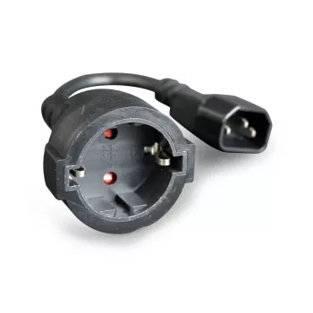 GEMBIRD cable adaptador de corriente (conector macho C14 a conector hembra Schuko)