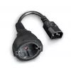 GEMBIRD cable adaptador de corriente (conector macho C14 a conector hembra Schuko)