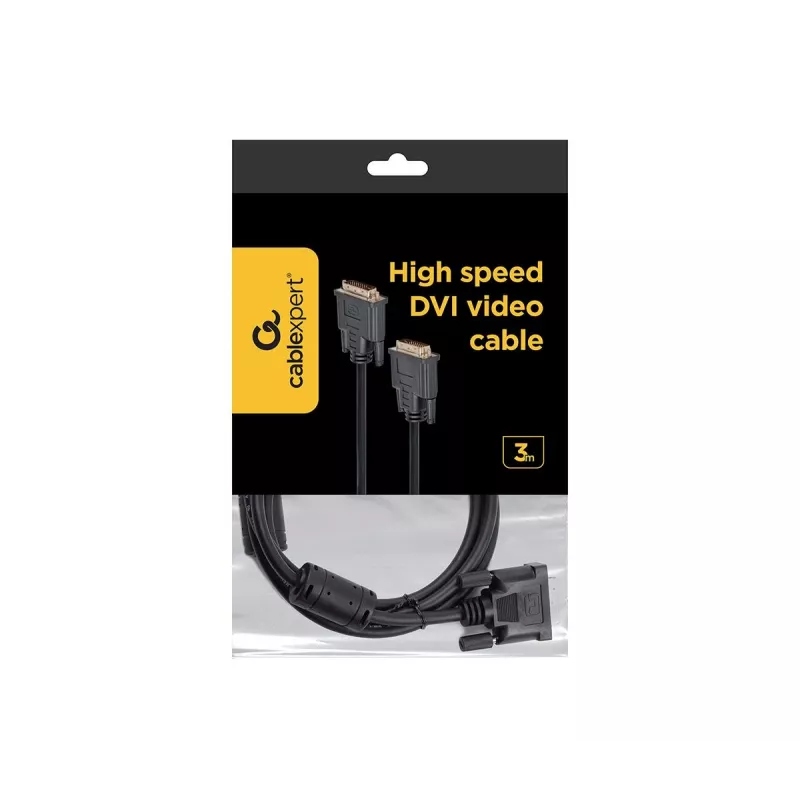 GEMBIRD cable de vídeo DVI Dual-Link 3 m – negro