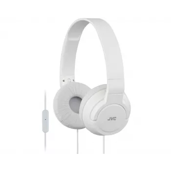 JVC HA-SR185-W-E Auriculares ligeros, con cable, 10 - 22000 Hz, llamadas/música, 108 g, headset, blanco