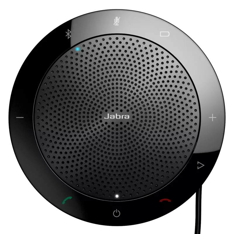 Jabra Speak 510+ MS, universal, negro, Cisco, Avaya, Siemens, omnidireccional, USB/Bluetooth, con cable e inalámbrico