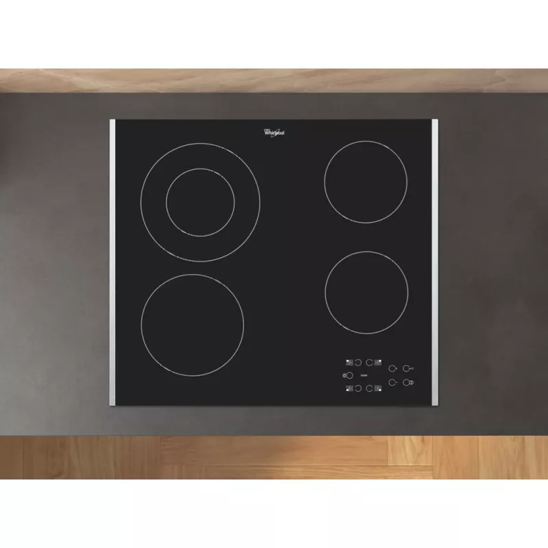 Whirlpool AKT 8130 BA placa vitrocerámica de encimera negra 4 zonas