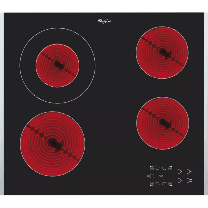 Whirlpool AKT 8130 BA placa vitrocerámica de encimera negra 4 zonas
