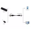 GEMBIRD cable USB OTG AF a Micro BM 15 cm - negro