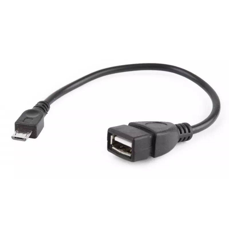 GEMBIRD cable USB OTG AF a Micro BM 15 cm - negro