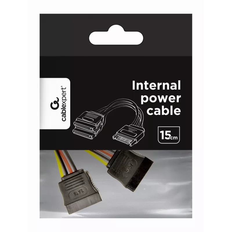 GEMBIRD cable distribuidor de alimentación SATA, 15 cm