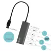 Hub USB i-tec Metal Superspeed USB 3.0 hub de 4 puertos 5000 Mbit/s gris