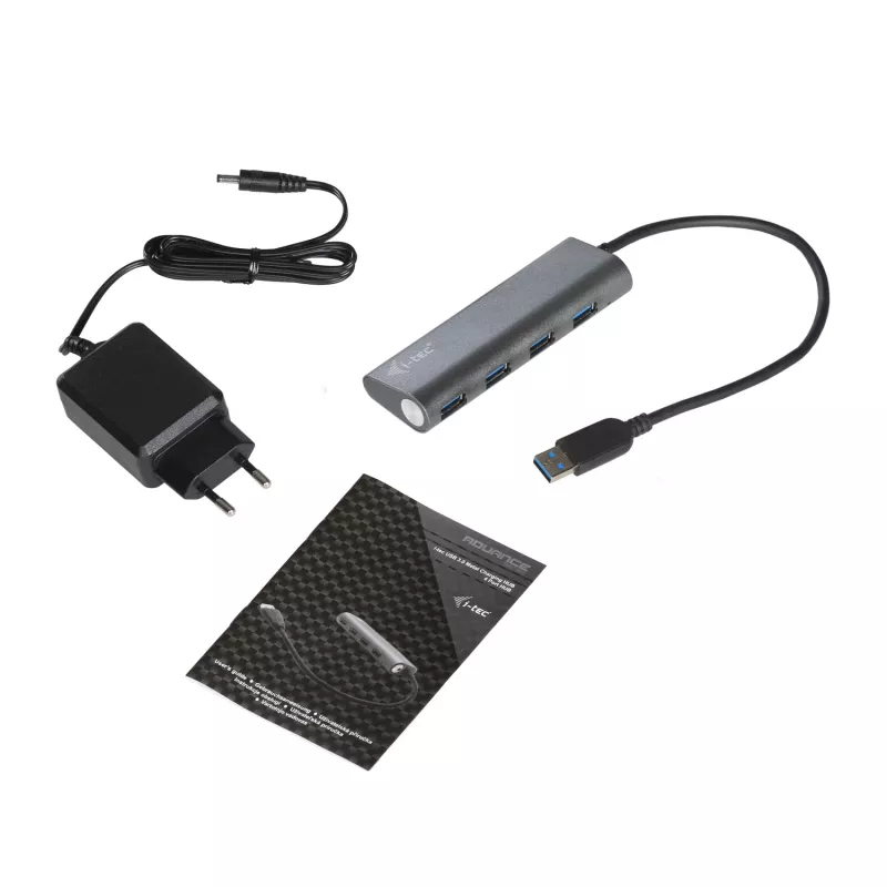 Hub USB i-tec Metal Superspeed USB 3.0 hub de 4 puertos 5000 Mbit/s gris