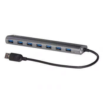 Hub USB 3.0 Superspeed de metal i-tec de 7 puertos