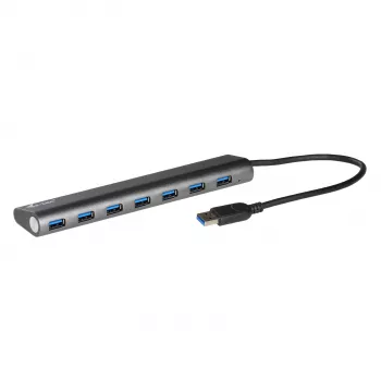 Hub USB 3.0 Superspeed de metal i-tec de 7 puertos