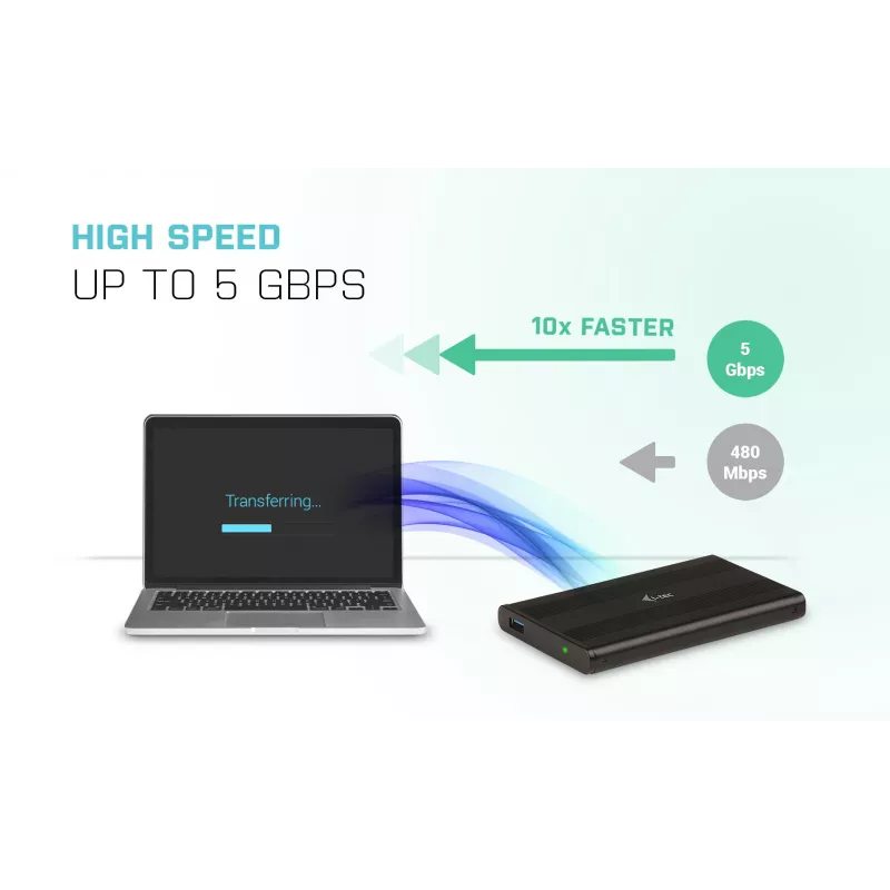 Caja HDD/SSD i-tec Advance MySafe AluBasic 2,5