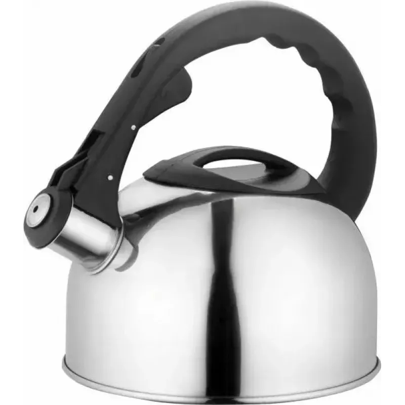 Lamart Lumier LT 7004 hervidor con silbato para fogón, 2 l, acero inoxidable, apto para inducción y gas, Inox