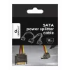 GEMBIRD Cable distribuidor de alimentación SATA con conectores de salida en ángulo, 15 cm