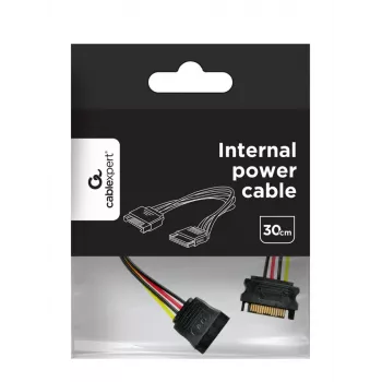 GEMBIRD Cable de extensión de alimentación SATA, 30 cm