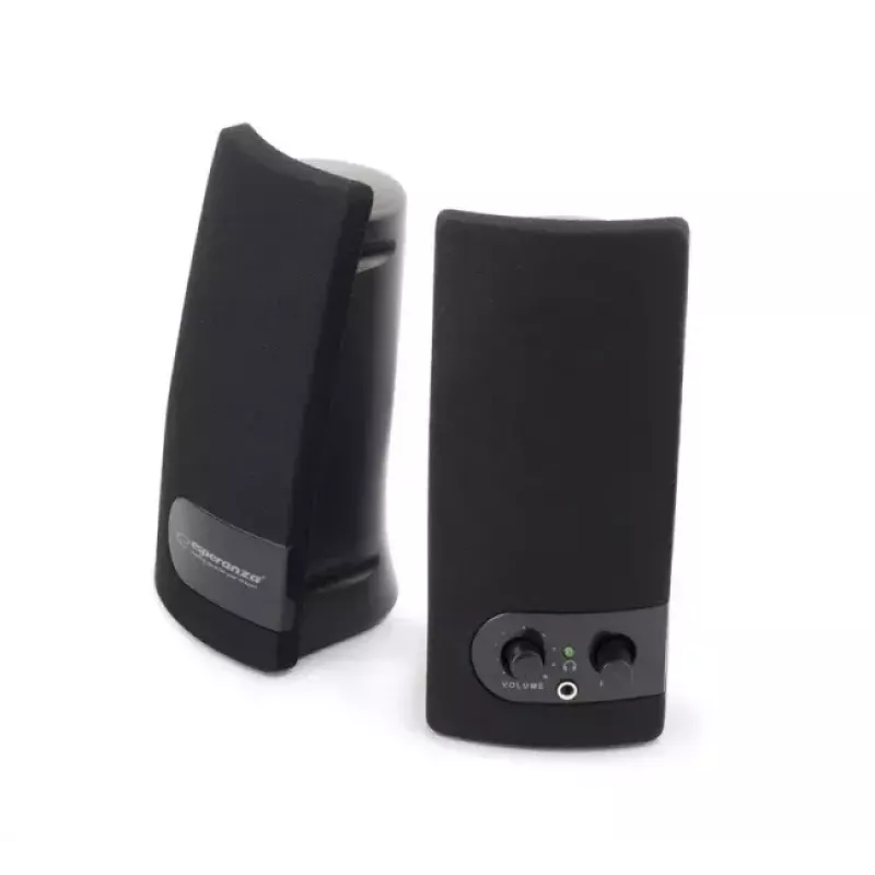 Altavoz de 2 vías ESPERANZA EP119, 2.0 canales, 6 W RMS, 4 Ω, con cable, 3,5 mm y USB, montaje en mesa