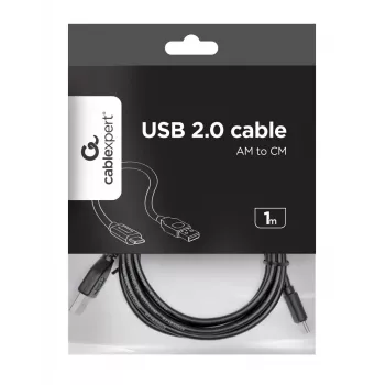 GEMBIRD Cable USB 2.0 AM a Type-C (AM/CM) 1m