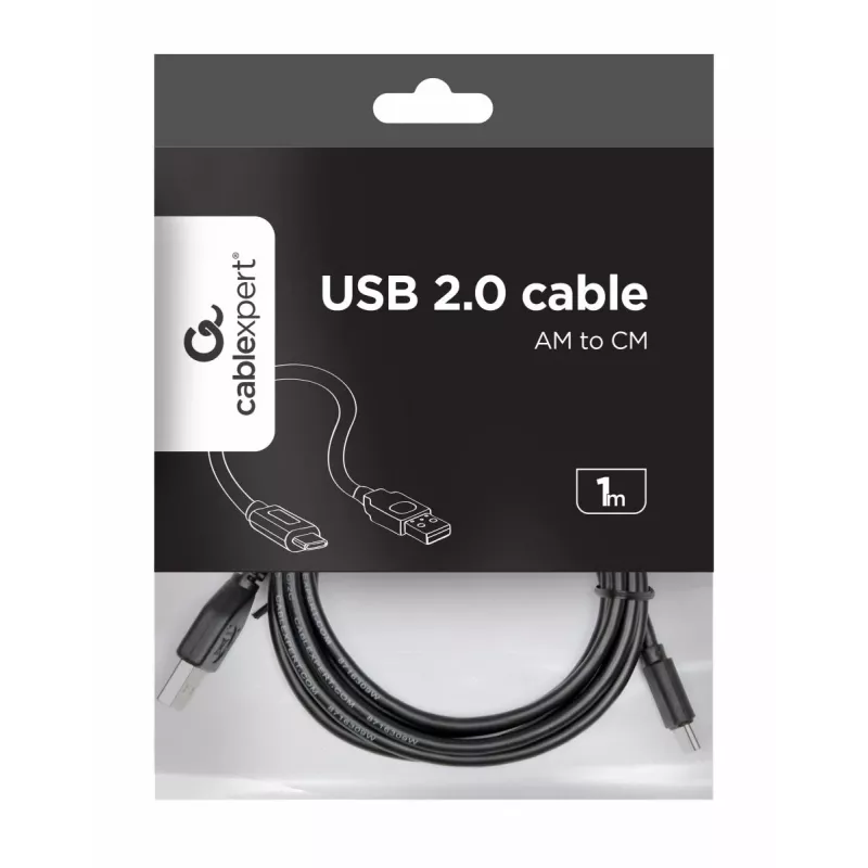 GEMBIRD Cable USB 2.0 AM a Type-C (AM/CM) 1m