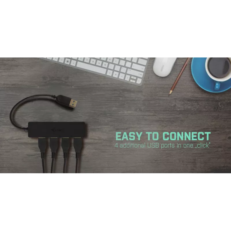 Hub USB i-tec Advance USB 3.0 delgado Pasivo HUB 4 puertos