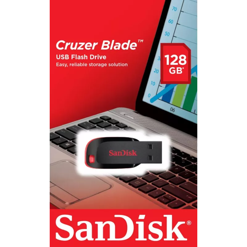 WESTERN DIGITAL SanDisk Cruzer Blade - 128 GB memoria USB - USB 2.0