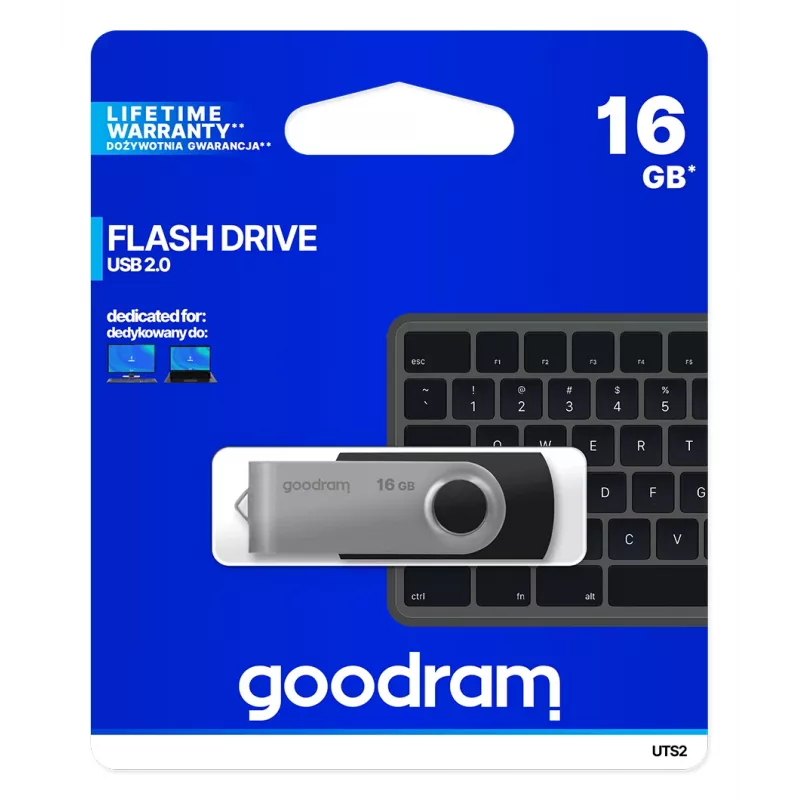 Goodram UTS2 Memoria USB 16 GB USB Type-A 2.0 negra