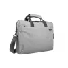 Bolso bandolera NATEC Mustela para portátiles de hasta 39,6 cm (15,6 inch), poliéster, gris, bolsillo frontal, correa de hombro