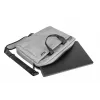 Bolso bandolera NATEC Mustela para portátiles de hasta 39,6 cm (15,6 inch), poliéster, gris, bolsillo frontal, correa de hombro