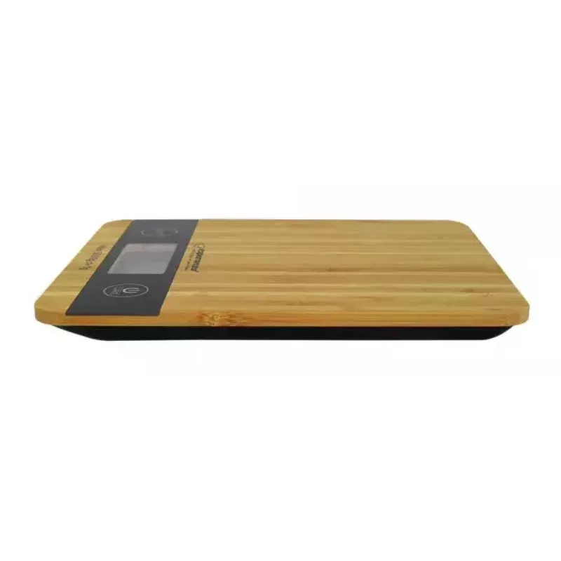 Báscula de cocina electrónica ESPERANZA EKS005 — capacidad de 5 kg, precisión de 1 g, plataforma de bambú
