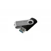 Memoria USB GOODRAM UTS3 128 GB USB Type-A 3.2 Gen 1, negra, 60 MB/s lectura, 20 MB/s escritura