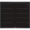 Bosch PXX675DC1E Placa de cocina Negra, acero inoxidable de encastre placa de inducción 4 zona(s)
