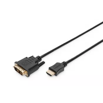 DIGITUS cable adaptador HDMI, Type-A-DVI(18+1) M/M, 2m Full HD negro