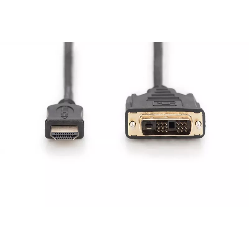 DIGITUS cable adaptador HDMI, Type-A-DVI(18+1) M/M, 2m Full HD negro