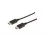 DIGITUS cable de conexión DisplayPort, DP M/M, 1m con cierre a presión, Ultra HD 4K negro
