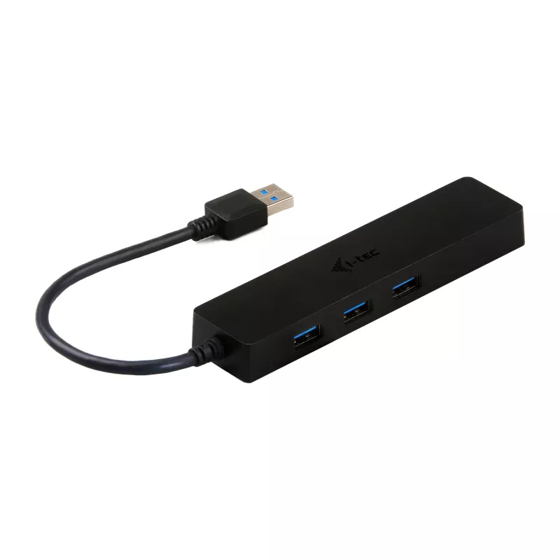 i-tec Advance USB 3.0 hub fino 3 puertos adaptador Gigabit Ethernet negro