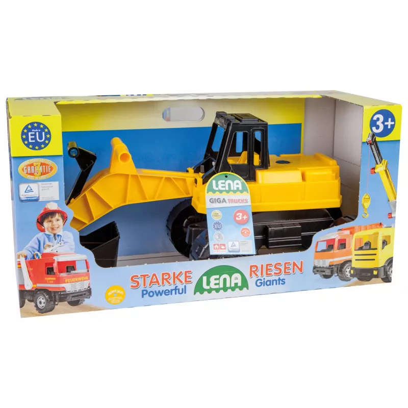 LENA GIGA TRUCKS 02047 excavadora negro-amarillo