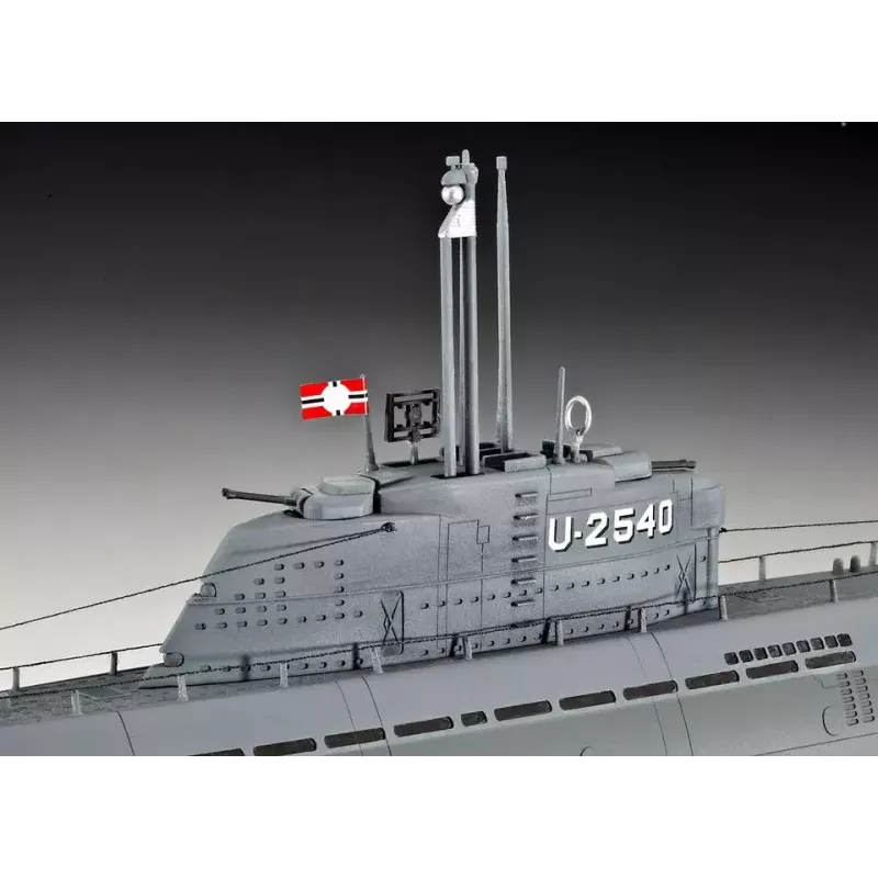 Modelo de submarino Revell submarino Tipo XXI U 2540 e interior
