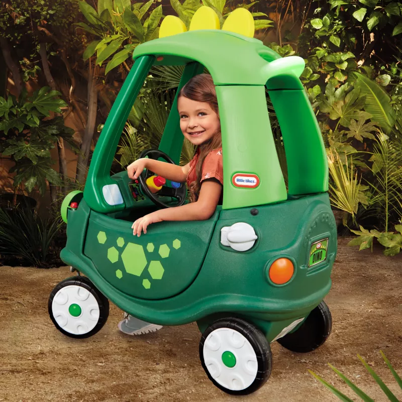 Little Tikes Cozy Coupe Dino, 1,5 años, 4 ruedas, plástico, negro, verde
