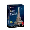 Puzle 3D CubicFun Eiffelturm LED