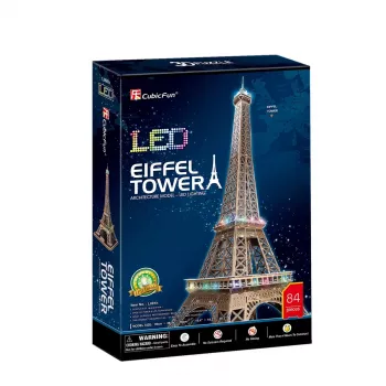 Puzle 3D CubicFun Eiffelturm LED