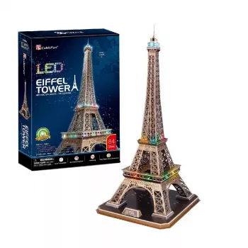 Puzle 3D CubicFun Eiffelturm LED