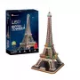 Puzle 3D CubicFun Eiffelturm LED